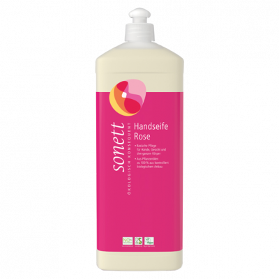 Handseife Rose - Nachfüllflasche (1l)